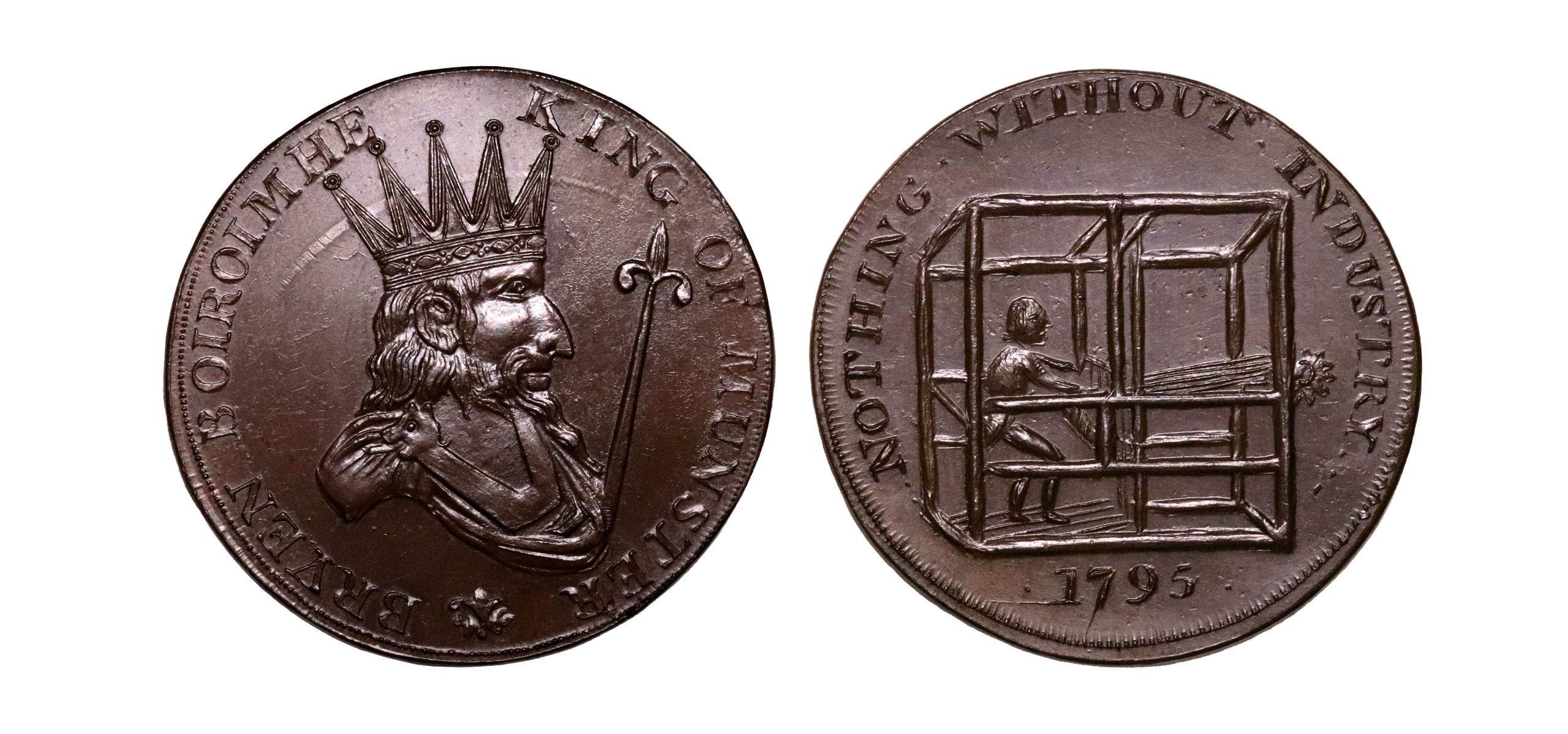 Lot 44 - Prattent's Munster Mule Halfpenny D&H 7a, Rare, Ex-Norman/Cokayne