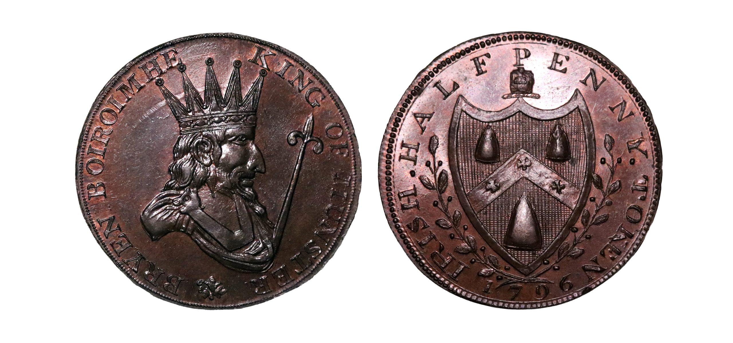 Lot 46 - Prattent's Munster Mule Halfpenny D&H 8a, Ex-Jan, Gem