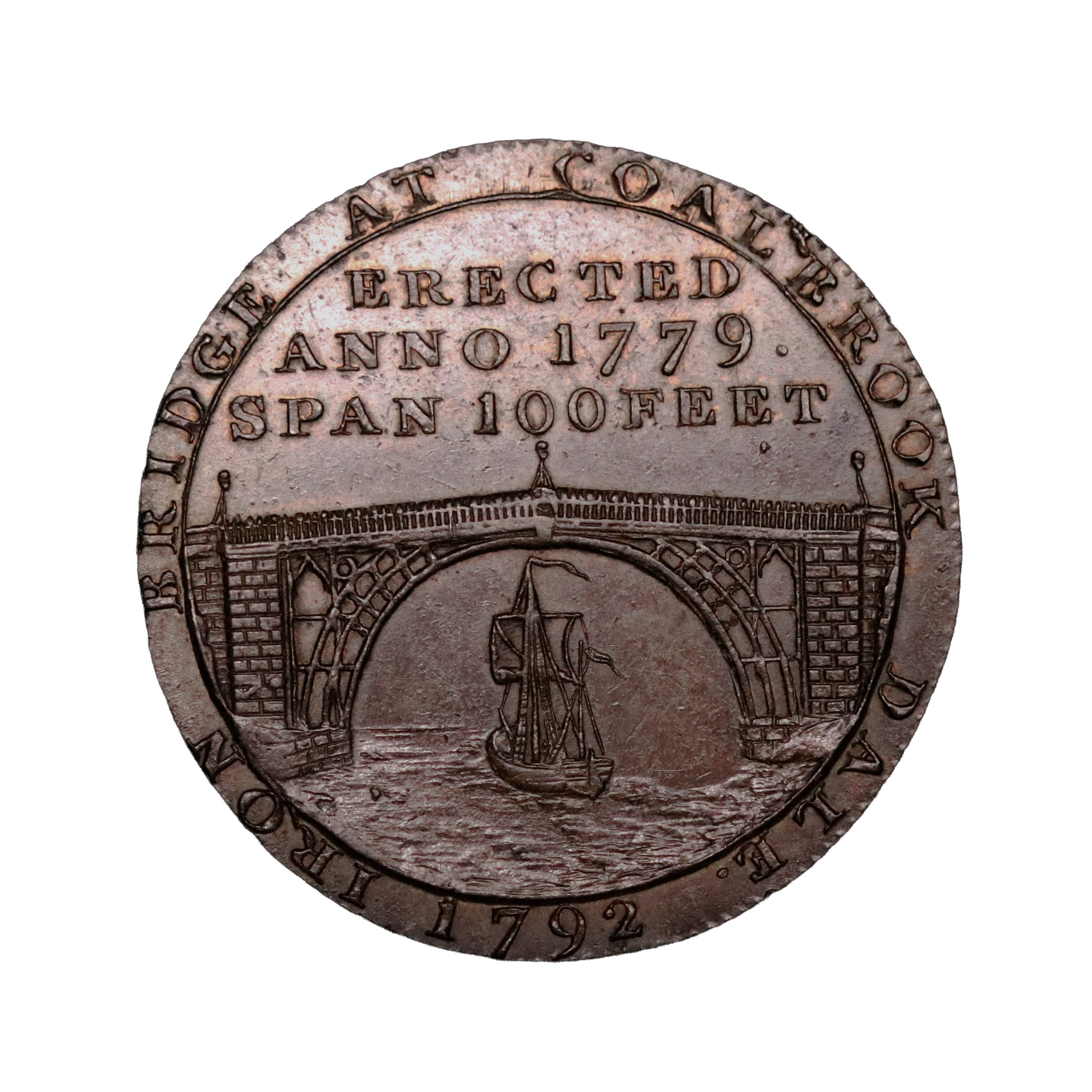 Lot 242 - Shropshire Coalbrook Dale Halfpenny D&H 14, Bronzed, Gemmy - Image 2