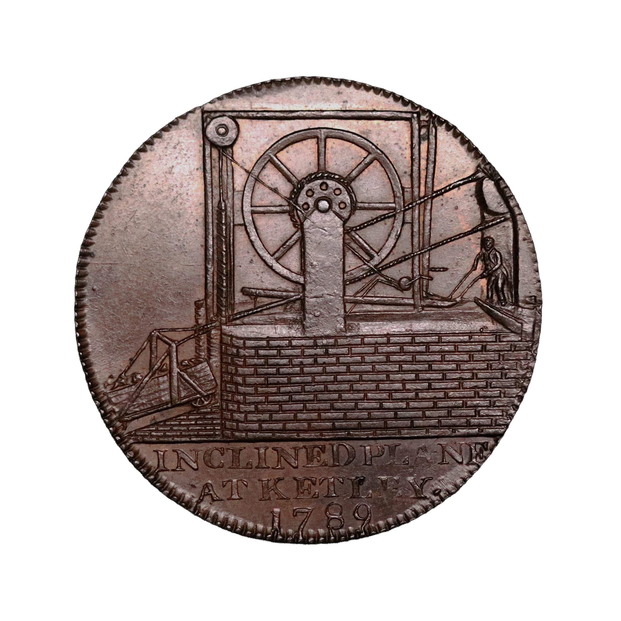 Lot 242 - Shropshire Coalbrook Dale Halfpenny D&H 14, Bronzed, Gemmy - Image 3