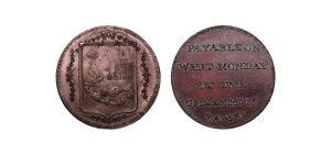 Lot 246 - Staffordshire Litchfield Bronzed Farthing D&H 27, Rare