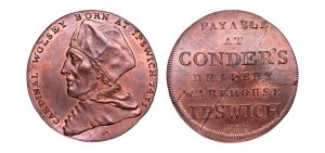 Lot 251 - Suffolk Ipswich Conder Halfpenny D&H 36a, Mostly red Gem, RR