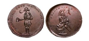 Lot 252 - Prattent's Surrey Lambeth Mule Halfpenny D&H 13, Rare, Double-struck