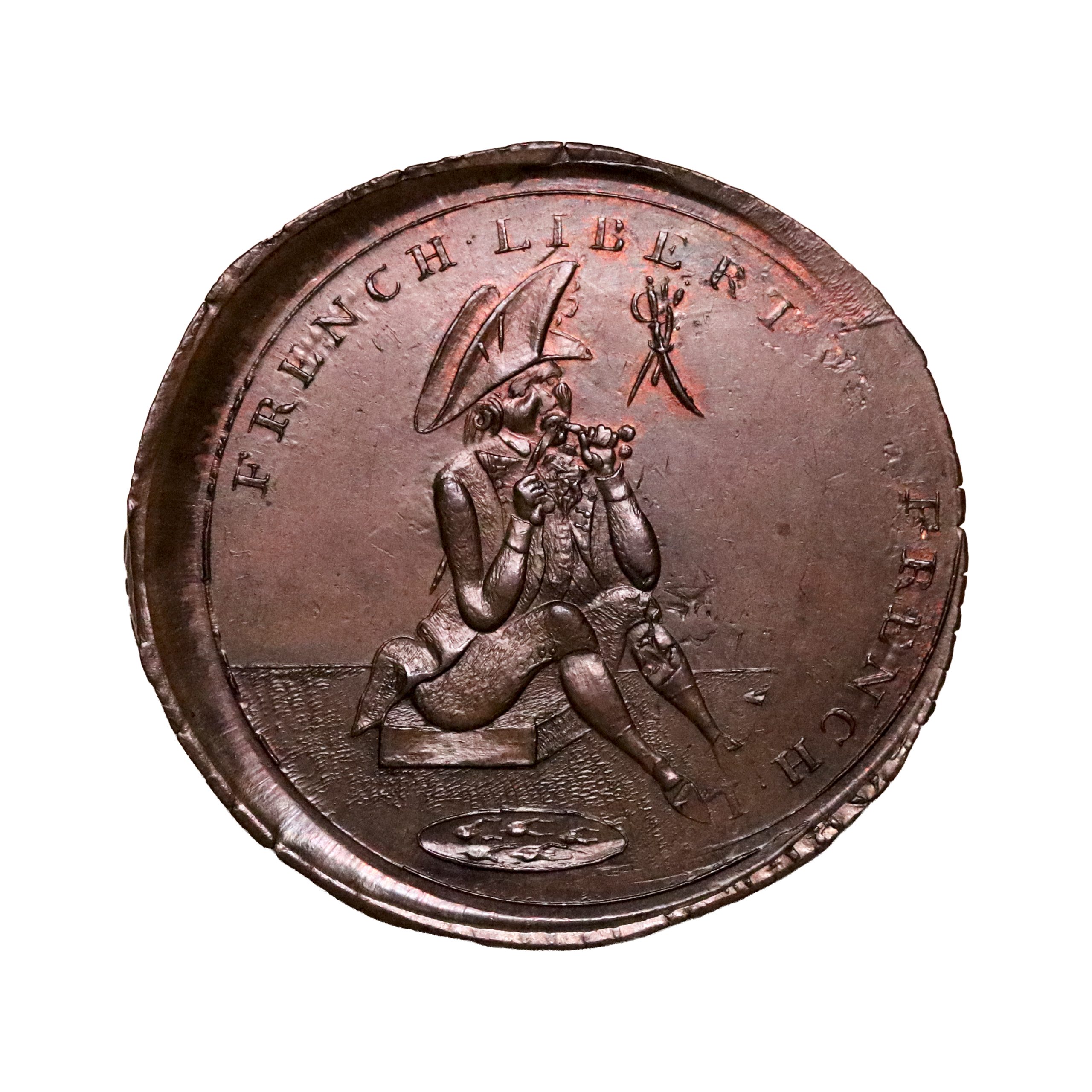 Lot 252 - Prattent's Surrey Lambeth Mule Halfpenny D&H 13, Rare, Double-struck - Image 3