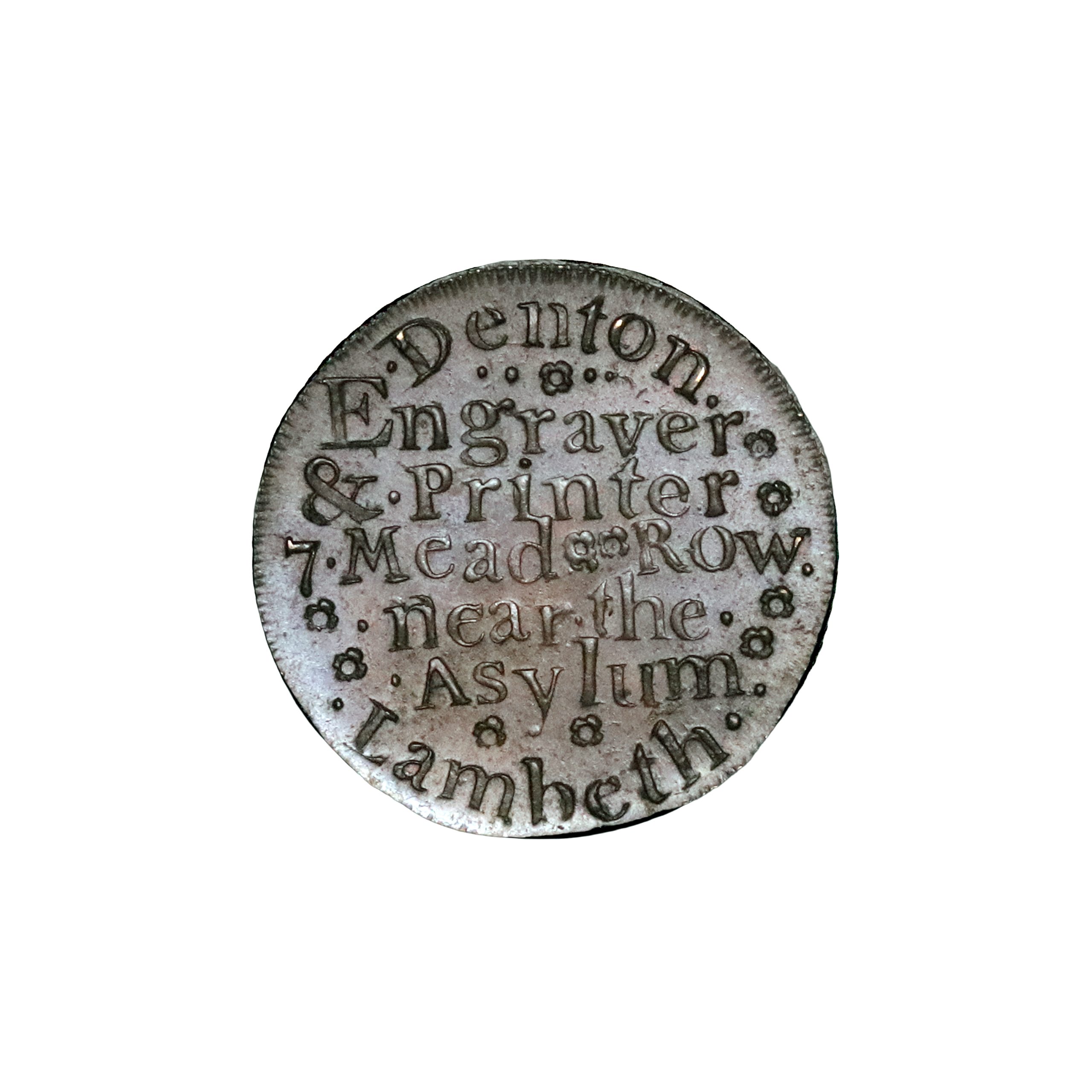 Lot 253 - Denton's Surrey Lambeth Mule Farthing D&H 18, Scarce, Ex-Gahlin - Image 2