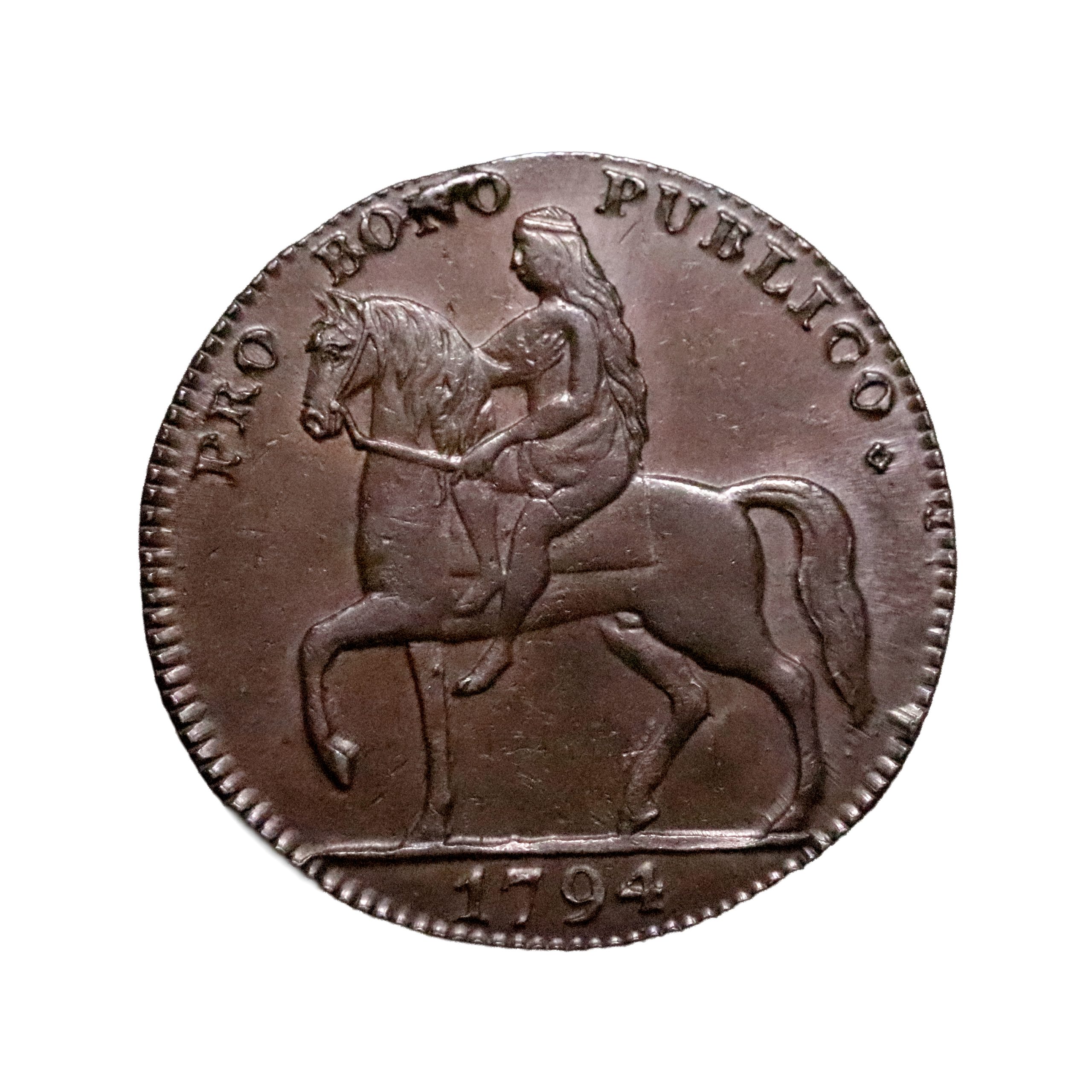Lot 262 - Warwickshire Coventry Godiva Halfpenny D&H 249, Rare - Image 2