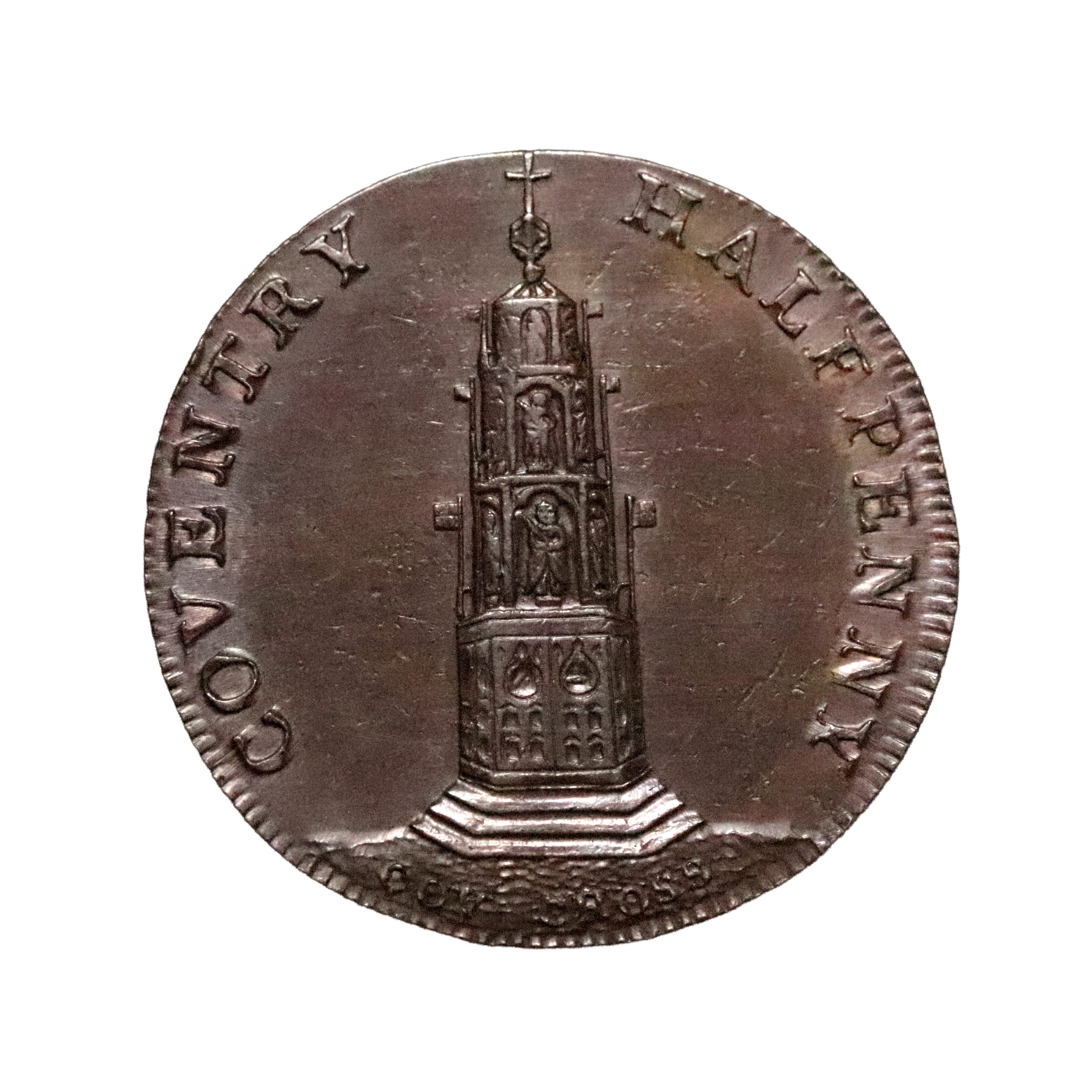 Lot 262 - Warwickshire Coventry Godiva Halfpenny D&H 249, Rare - Image 3