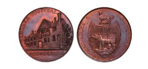 Lot 269 - Kempson's Warwickshire Coventry Halfpenny D&H 282a, much red, Gem