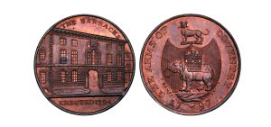 Lot 270 - Kempson's Warwickshire Coventry Halfpenny D&H 284, mostly red, Gem