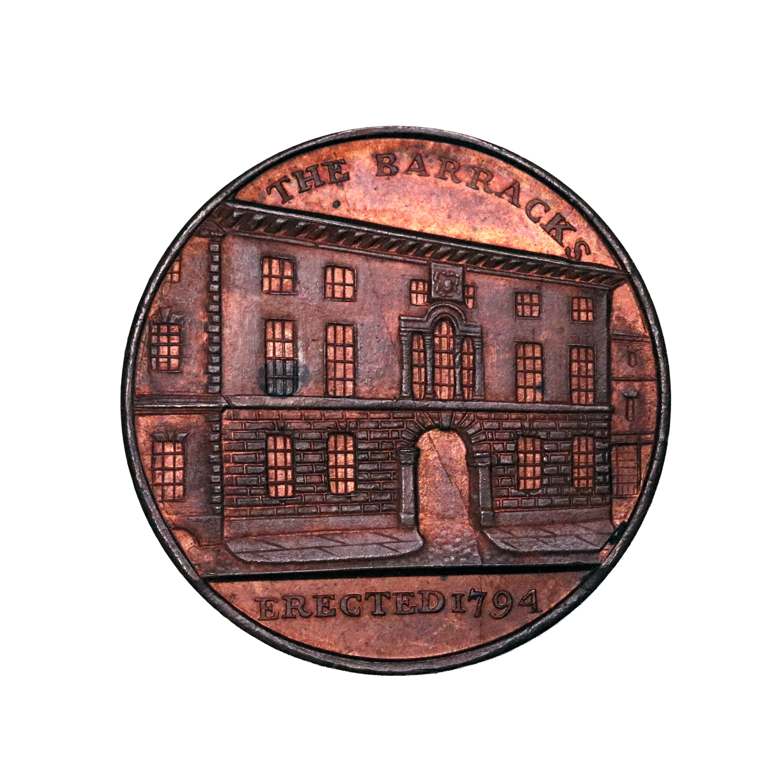 Lot 270 - Kempson's Warwickshire Coventry Halfpenny D&H 284, mostly red, Gem - Image 2