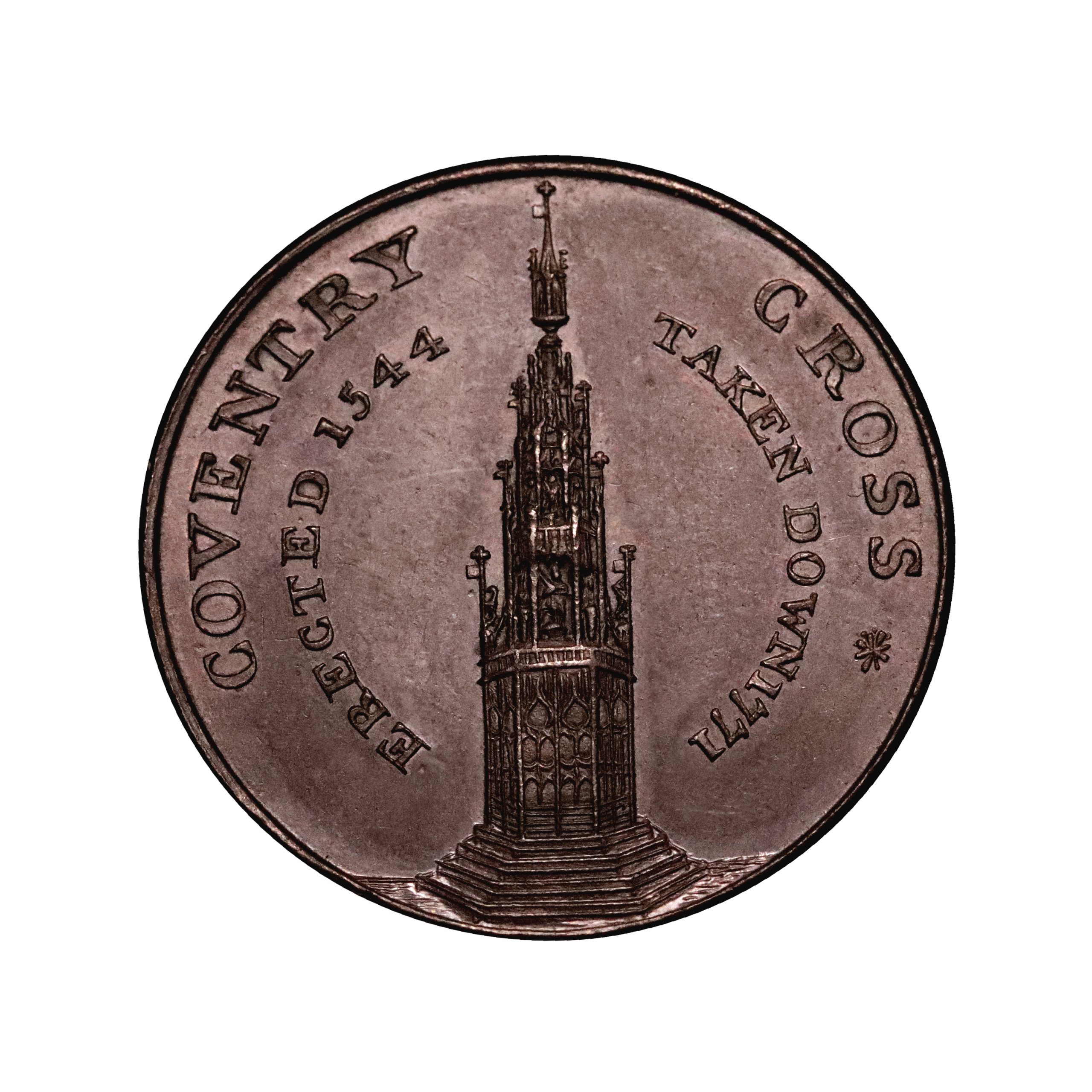 Lot 272 - Kempson's Warwickshire Coventry Mule Halfpenny D&H 287, Rare - Image 2