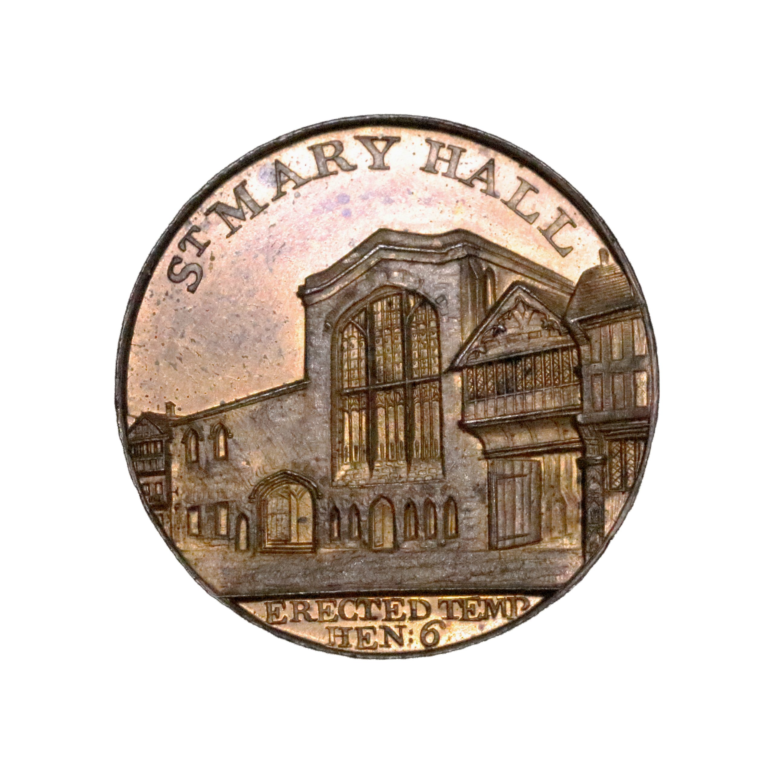 Lot 274 - Kempson's Warwickshire Coventry Halfpenny D&H 295, Full red, Gem, Ex-Deane - Image 2