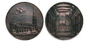 Lot 258 - Kempson's Warwickshire Coventry St. Michael's penny D&H 38a, Rare