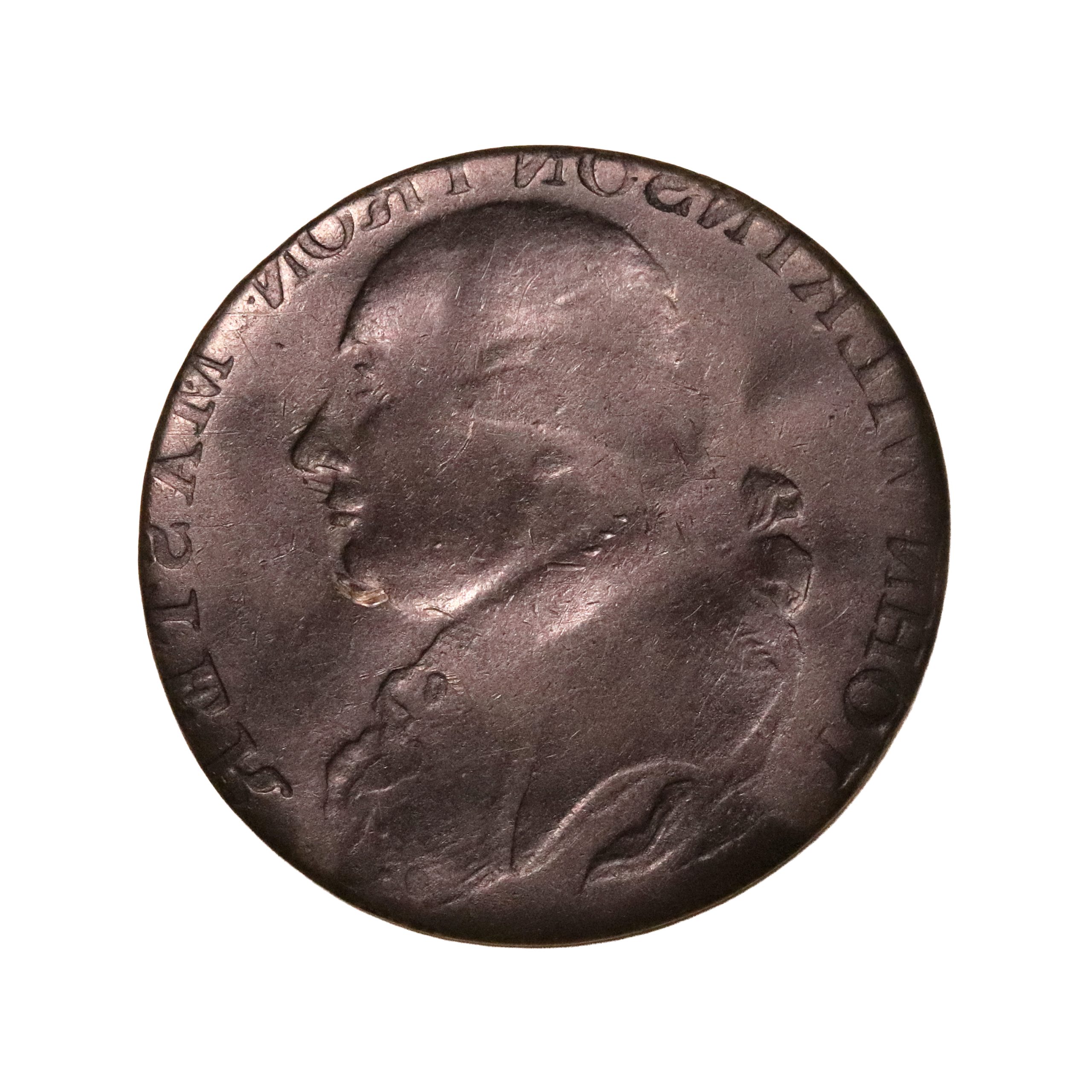 Lot 279 - Warwickshire Wilkinson Halfpenny (D&H -), Double-Brockage - Image 2