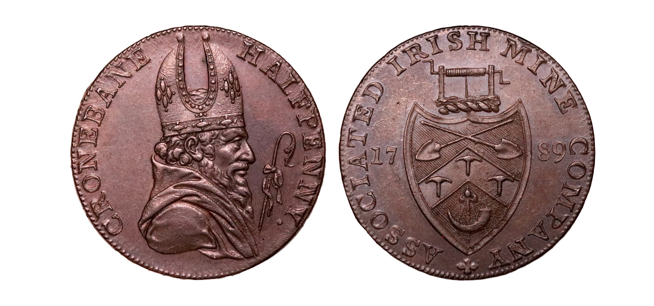 Lot 50 - Wicklow Cronebane Halfpenny D&H 11, Rare