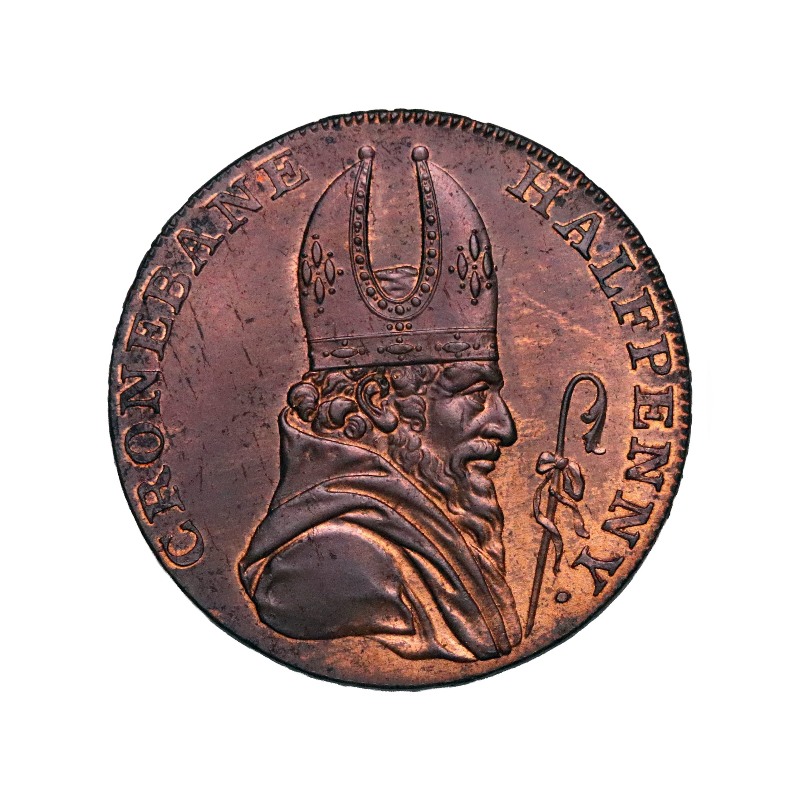 Lot 51 - Wicklow Cronebane Halfpenny D&H 15, Ex-Fuller - Image 2