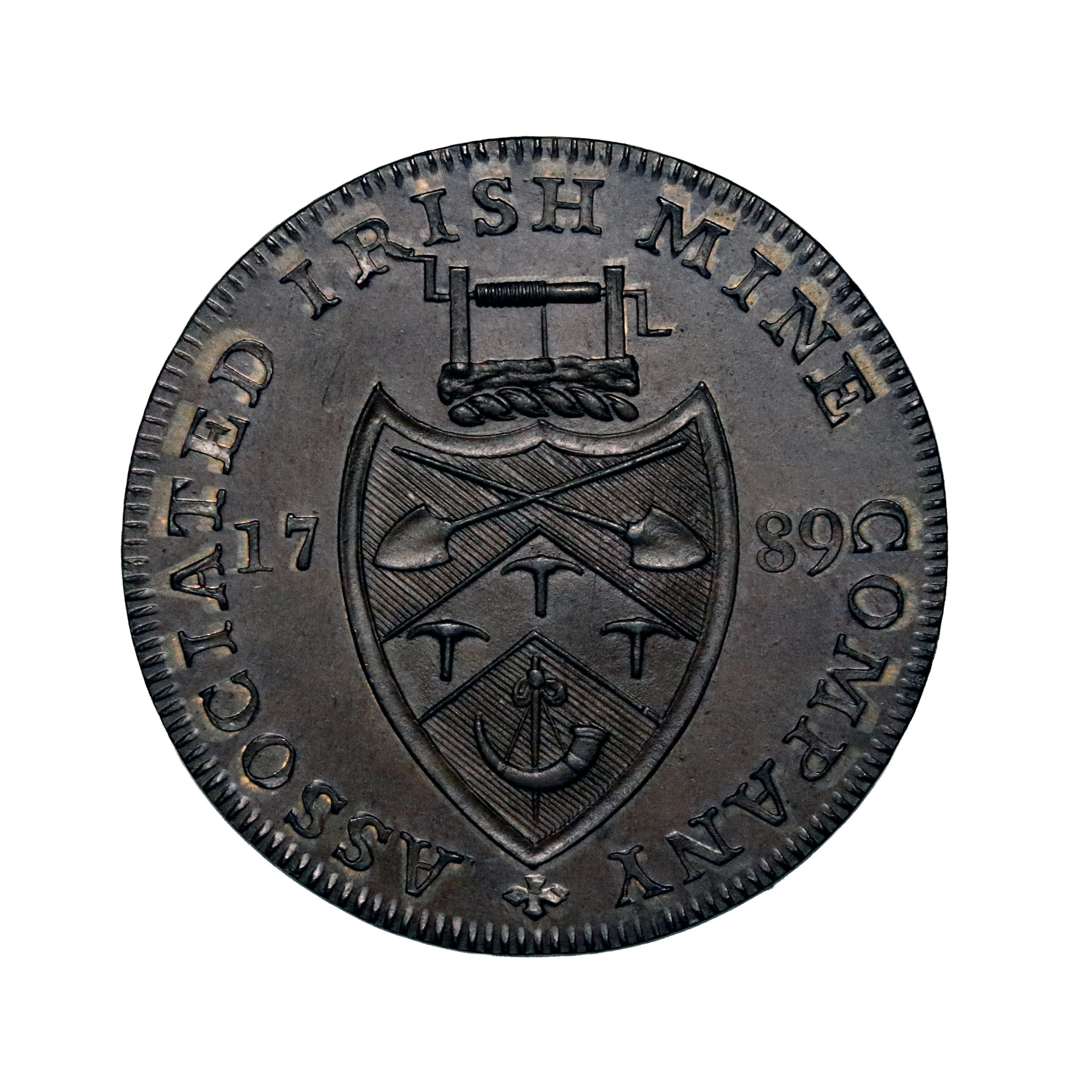 Lot 52 - Wicklow Cronebane Bronzed Halfpenny D&H 18, Ex-Cokayne - Image 3