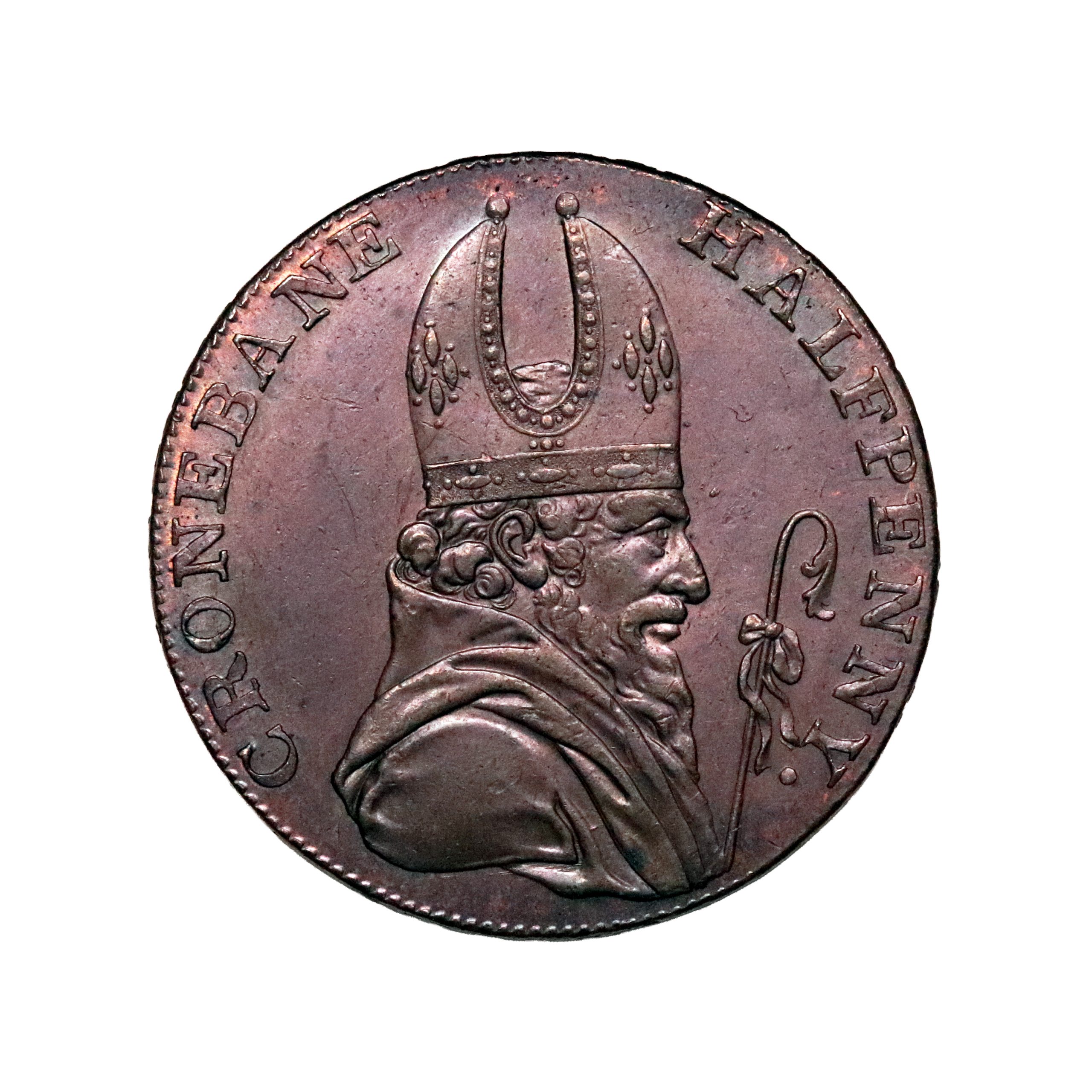 Lot 49 - Wicklow Cronebane Halfpenny D&H 3, Rare, Ex-Cokayne - Image 2