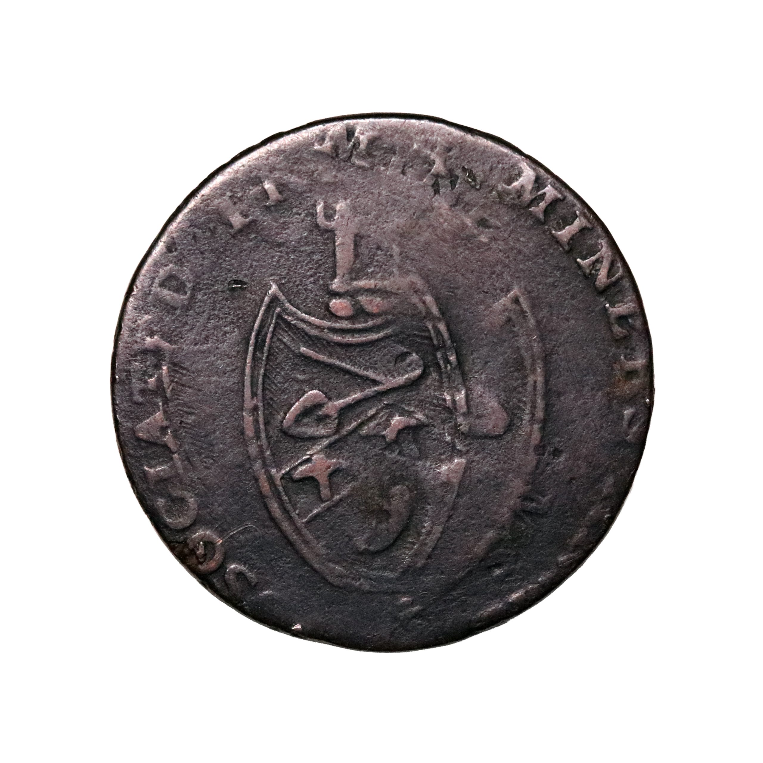 Lot 54 - Wicklow Cronebane Imitation Halfpenny D&H 42, double-struck - Image 3