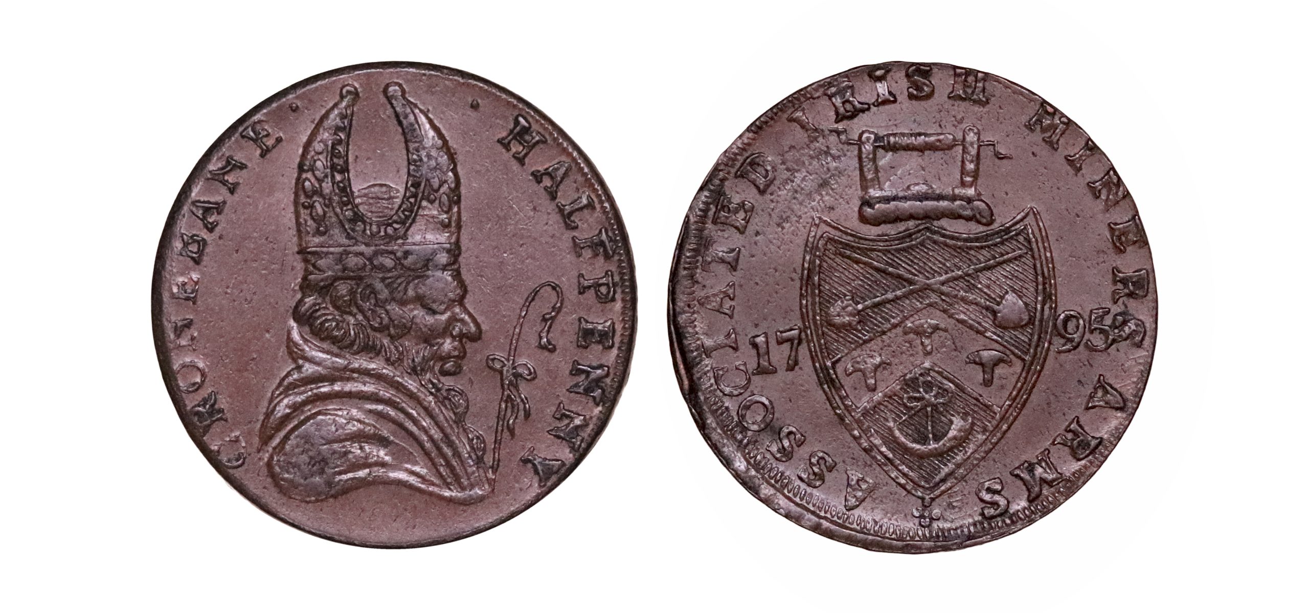 Lot 56 - Wicklow Cronebane Imitation Halfpenny D&H 55, Scarce