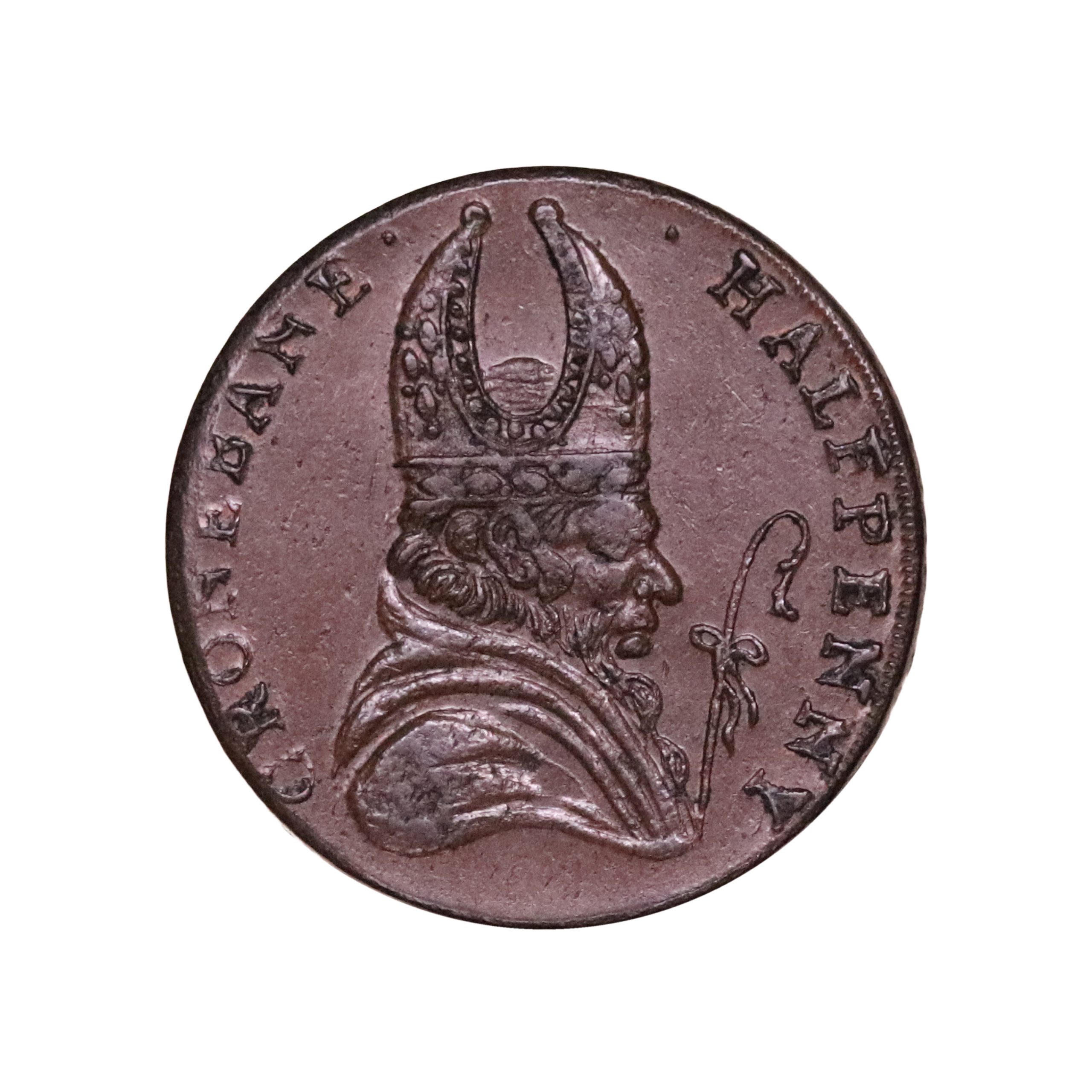 Lot 56 - Wicklow Cronebane Imitation Halfpenny D&H 55, Scarce - Image 2