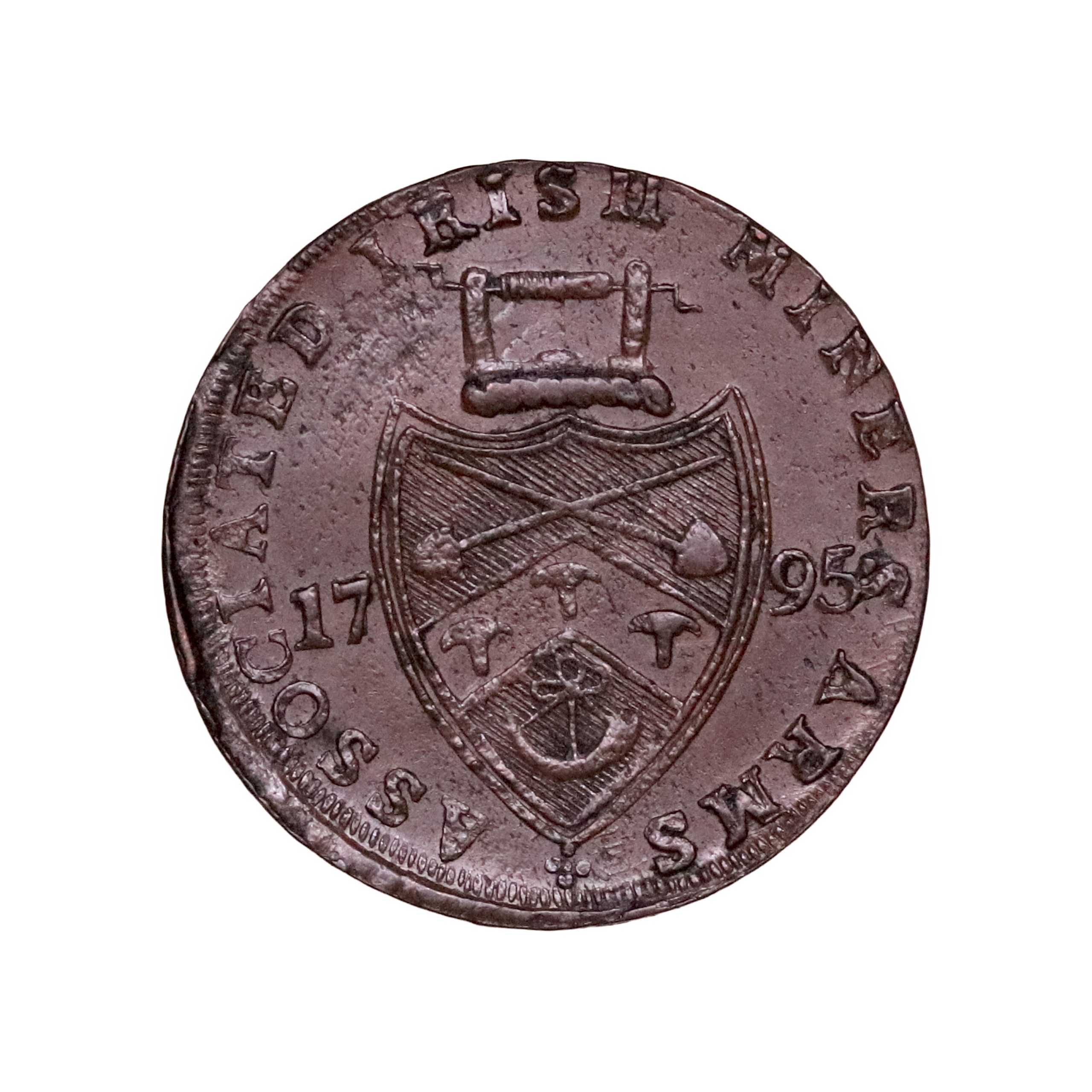Lot 56 - Wicklow Cronebane Imitation Halfpenny D&H 55, Scarce - Image 3