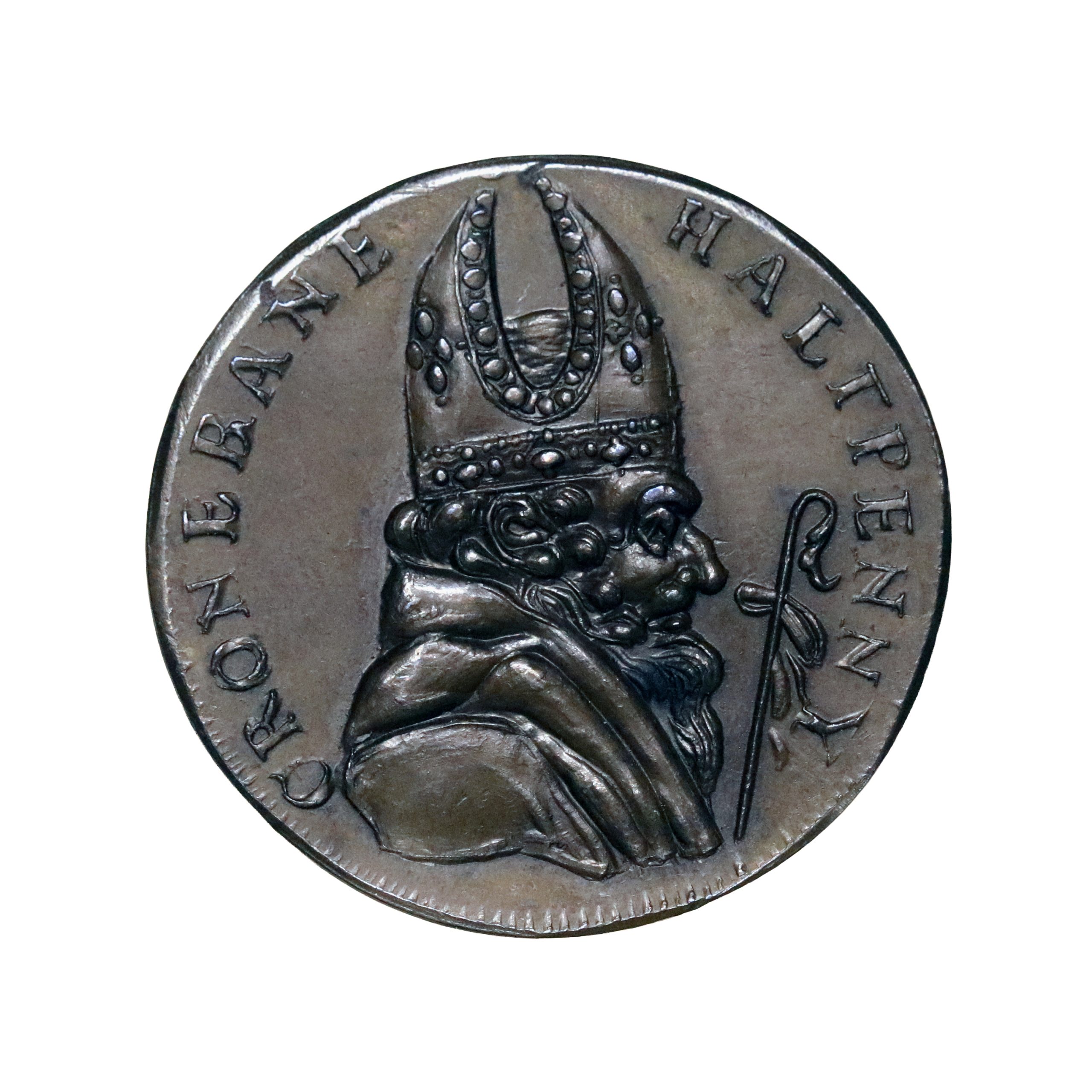 Lot 57 - Prattent's Wicklow Cronebane Halfpenny D&H 67, Scarce - Image 2