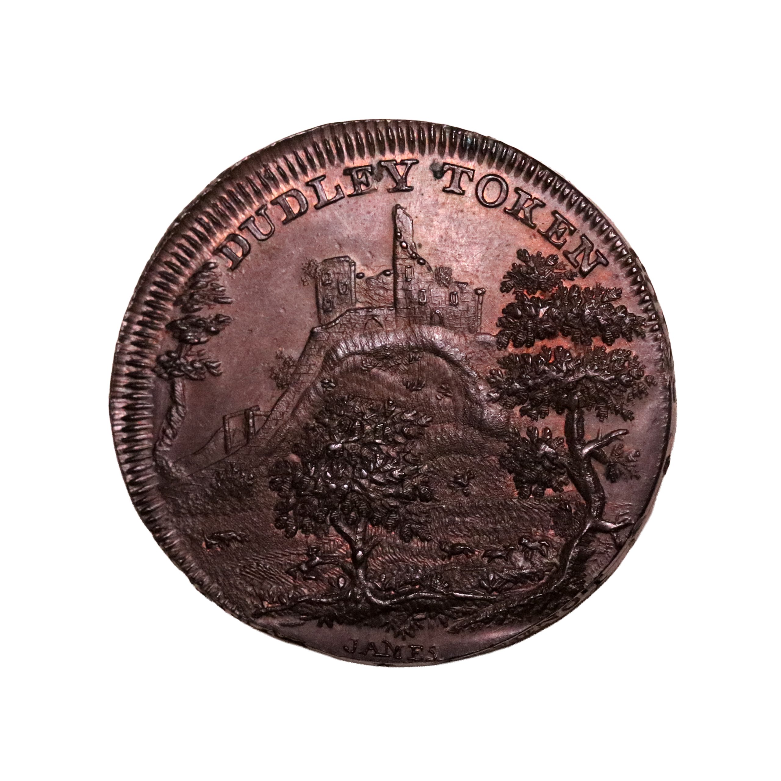 Lot 281 - Spence's Worcestershire Dudley Halfpenny D&H 17b, Rare, Gem, Ex-Jan - Image 2