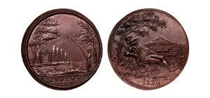 Lot 283 - Spence's Worcestershire Hagley Halfpenny D&H 22a, Rare