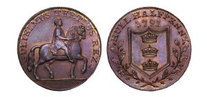 Lot 285 - Yorkshire Hull Halfpenny D&H 17, Pattern-like, Gem