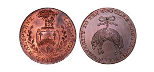 Lot 287 - Birchall's Yorkshire Leeds Halfpenny D&H 28k, RR, Gem, Ex-Dudman