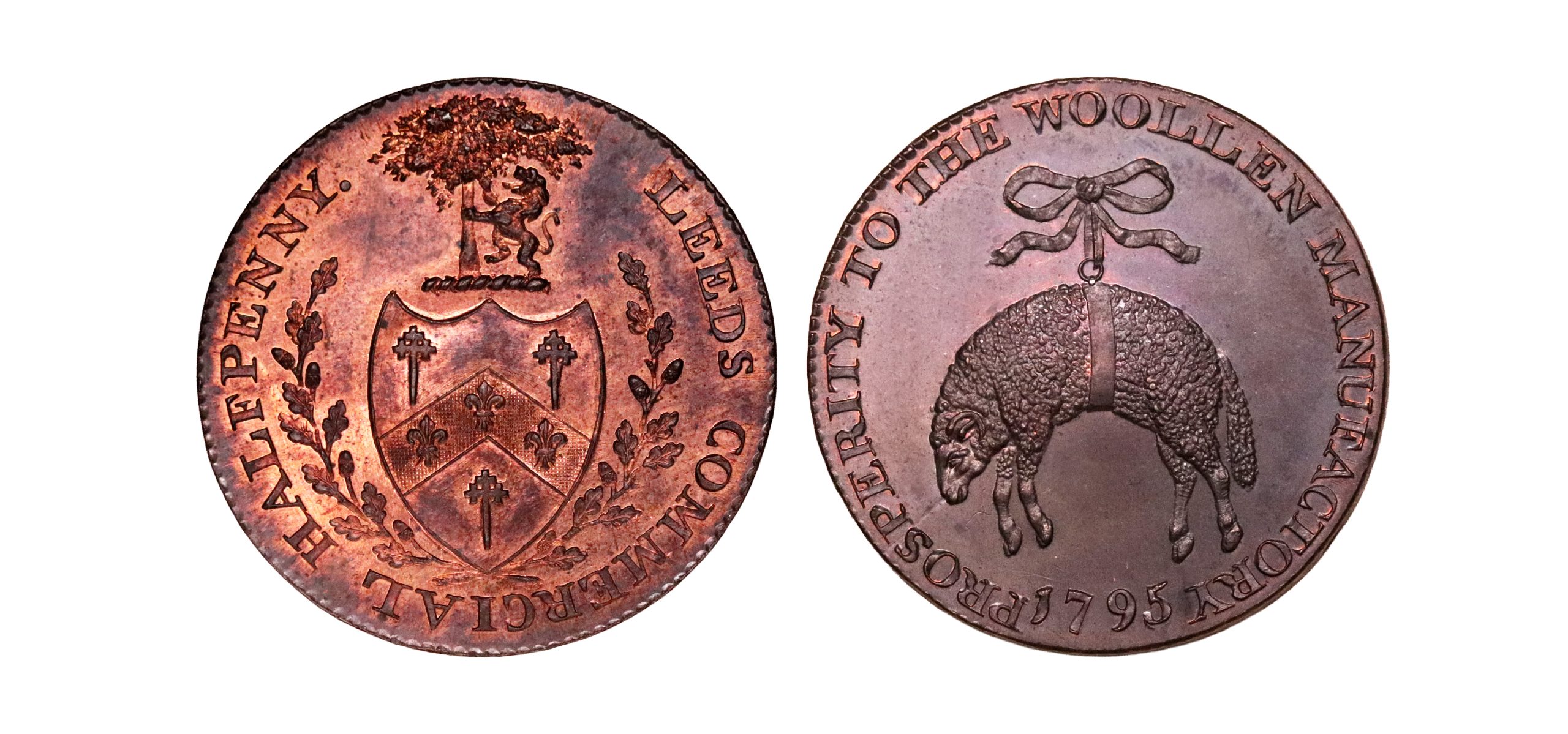 Lot 287 - Birchall's Yorkshire Leeds Halfpenny D&H 28k, RR, Gem, Ex-Dudman