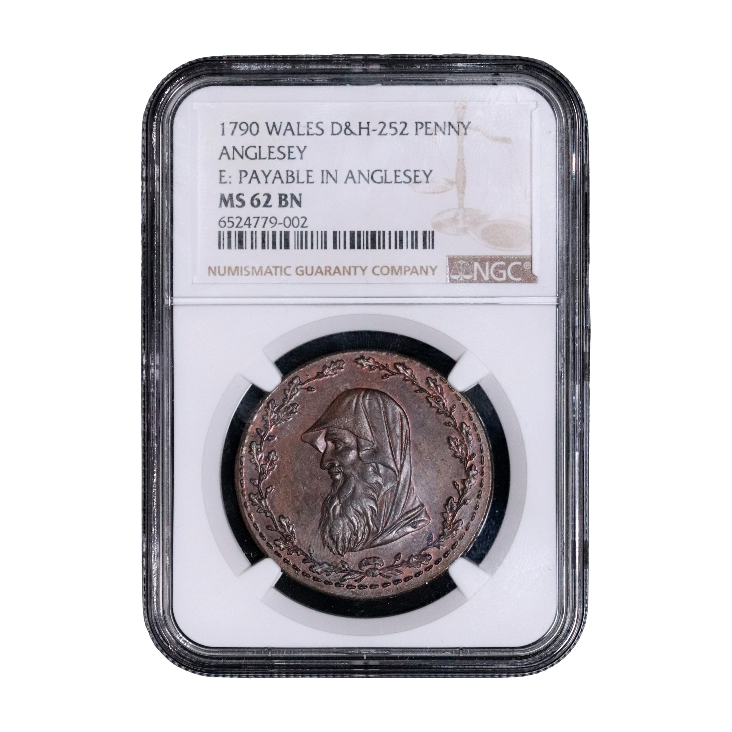 Lot 295 - Williams' Anglesey Pattern Penny D&H 252, NGC 62, RR - Image 4