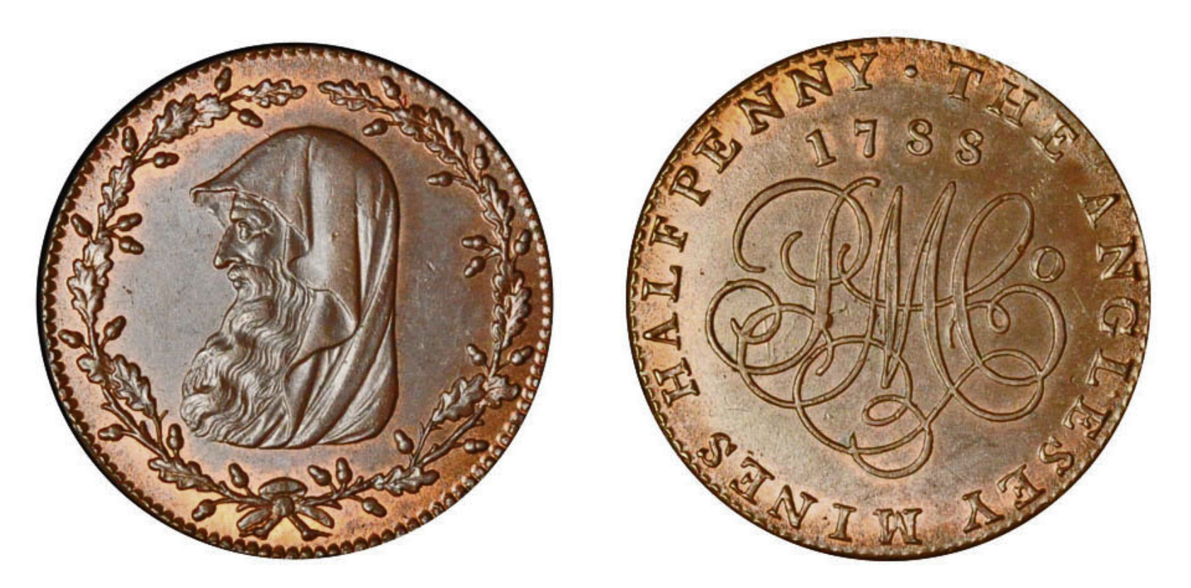 Lot 298 - Anglesey Mines Halfpenny D&H 275, lustrous