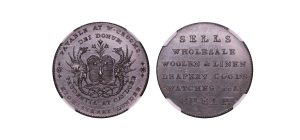 Lot 317 - Angusshire Dundee Proof Halfpenny D&H 12, NGC 64