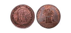 Lot 34 - Prattent's Dublin Mule Halfpenny D&H 336, Scarce