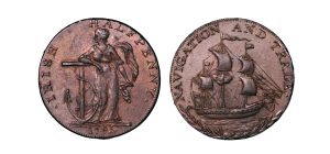 Lot 9 - Dublin Trade & Navigation Halfpenny D&H 7