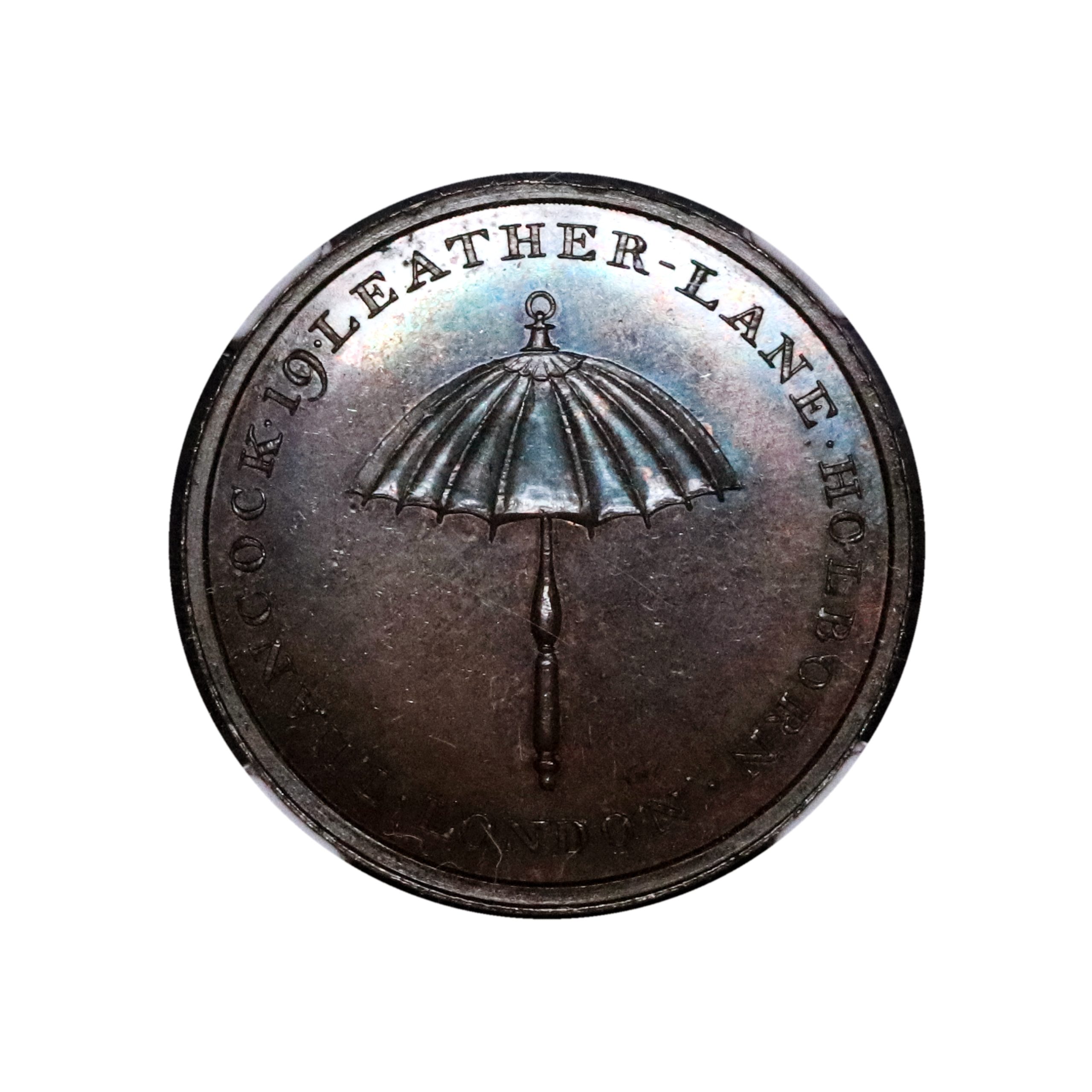 Lot 123 - Skidmore's Middlesex Hancock Halfpenny D&H 321, Rare Gem, NGC 64 - Image 2