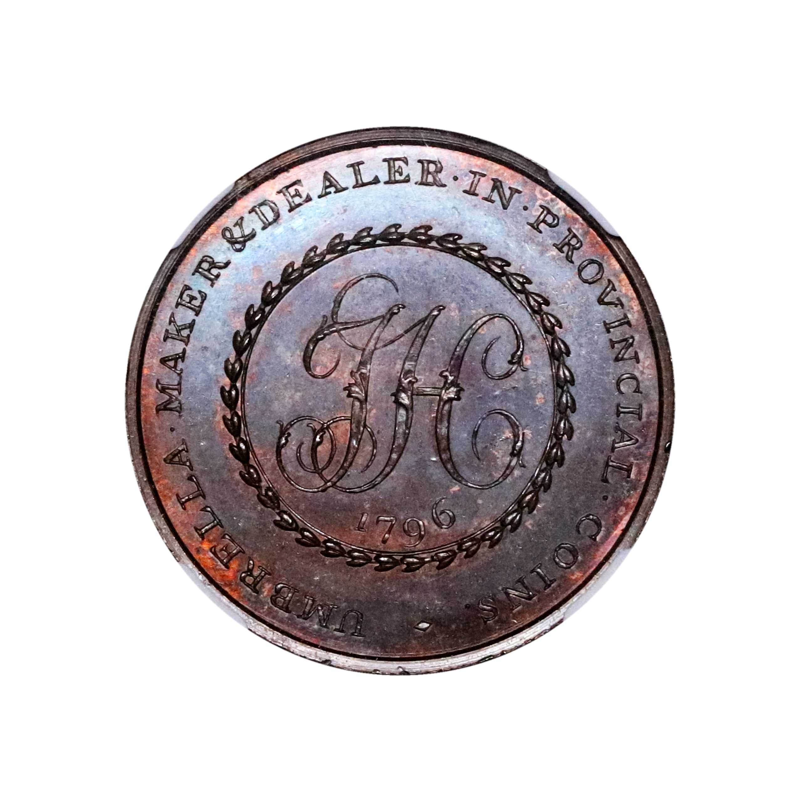 Lot 123 - Skidmore's Middlesex Hancock Halfpenny D&H 321, Rare Gem, NGC 64 - Image 3