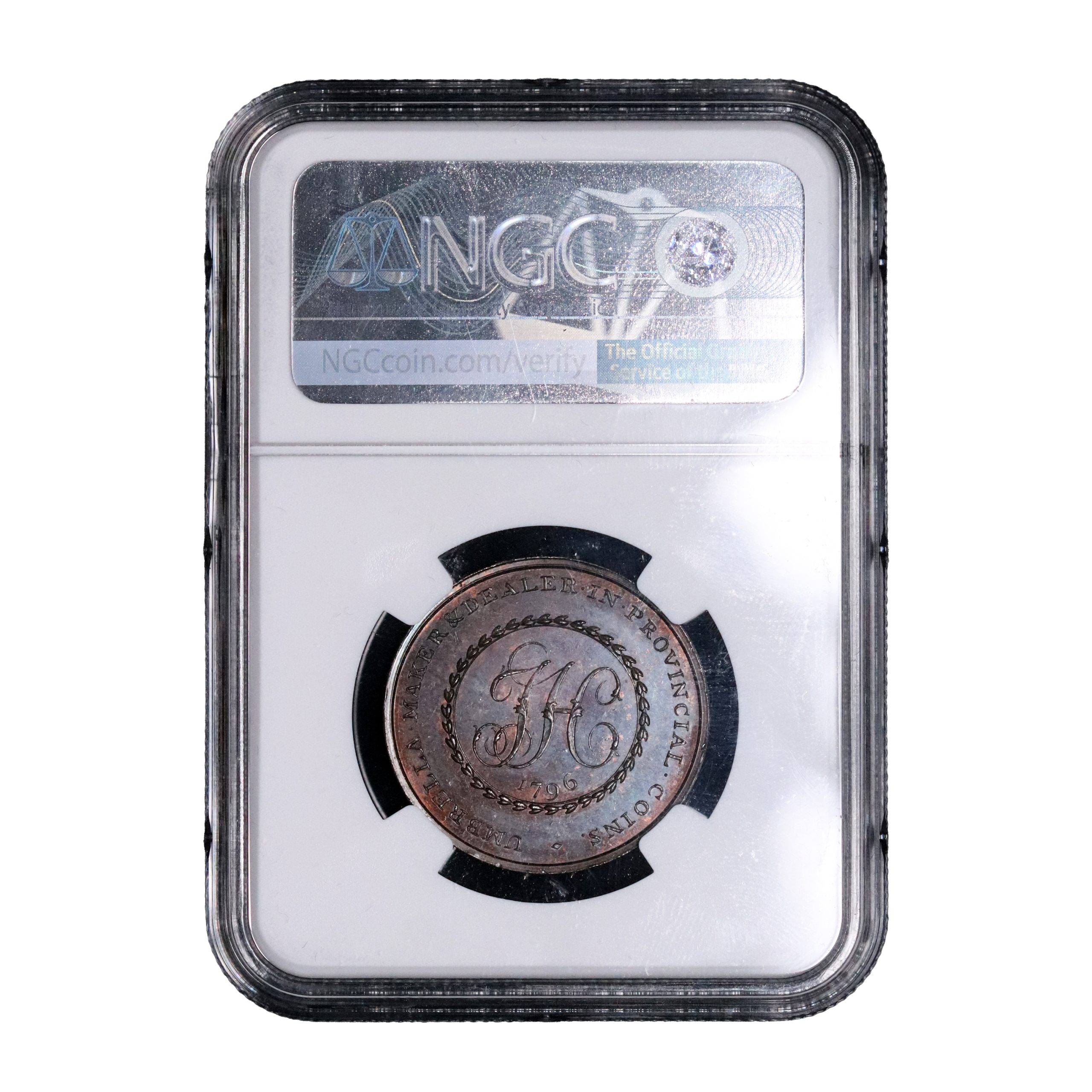 Lot 123 - Skidmore's Middlesex Hancock Halfpenny D&H 321, Rare Gem, NGC 64 - Image 5