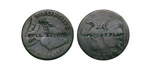 Lot 203 - Middlesex c/m "SPENCE'S PLAN" halfpenny, non-regal host