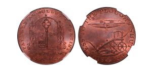 Lot 226 - Norfolk Norwich  Halfpenny D&H 19, full red Gem, NGC 65RB