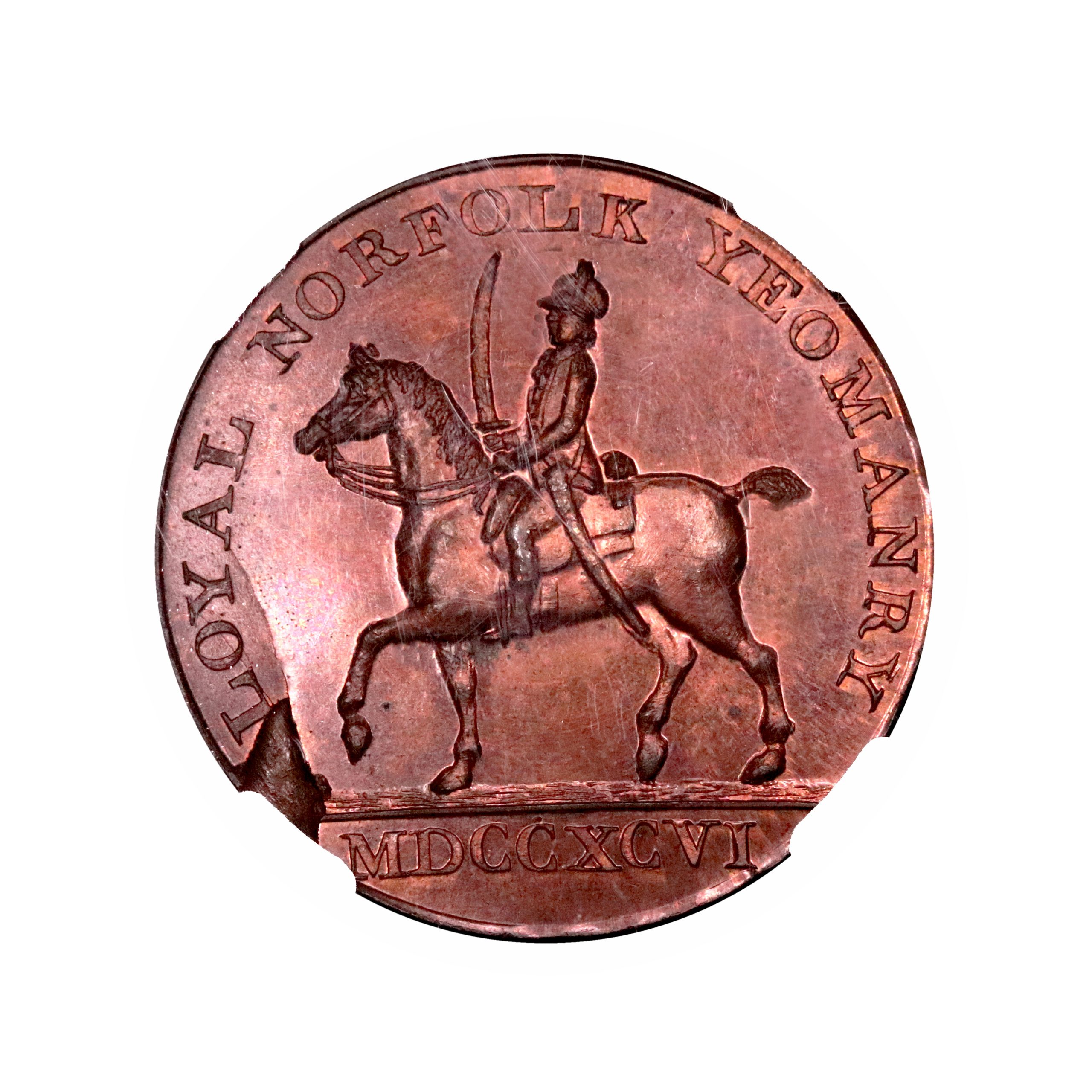 Lot 223 - Kempson's Norfolk Blofield Halfpenny D&H 6, Gem, NGC 66 - Image 2