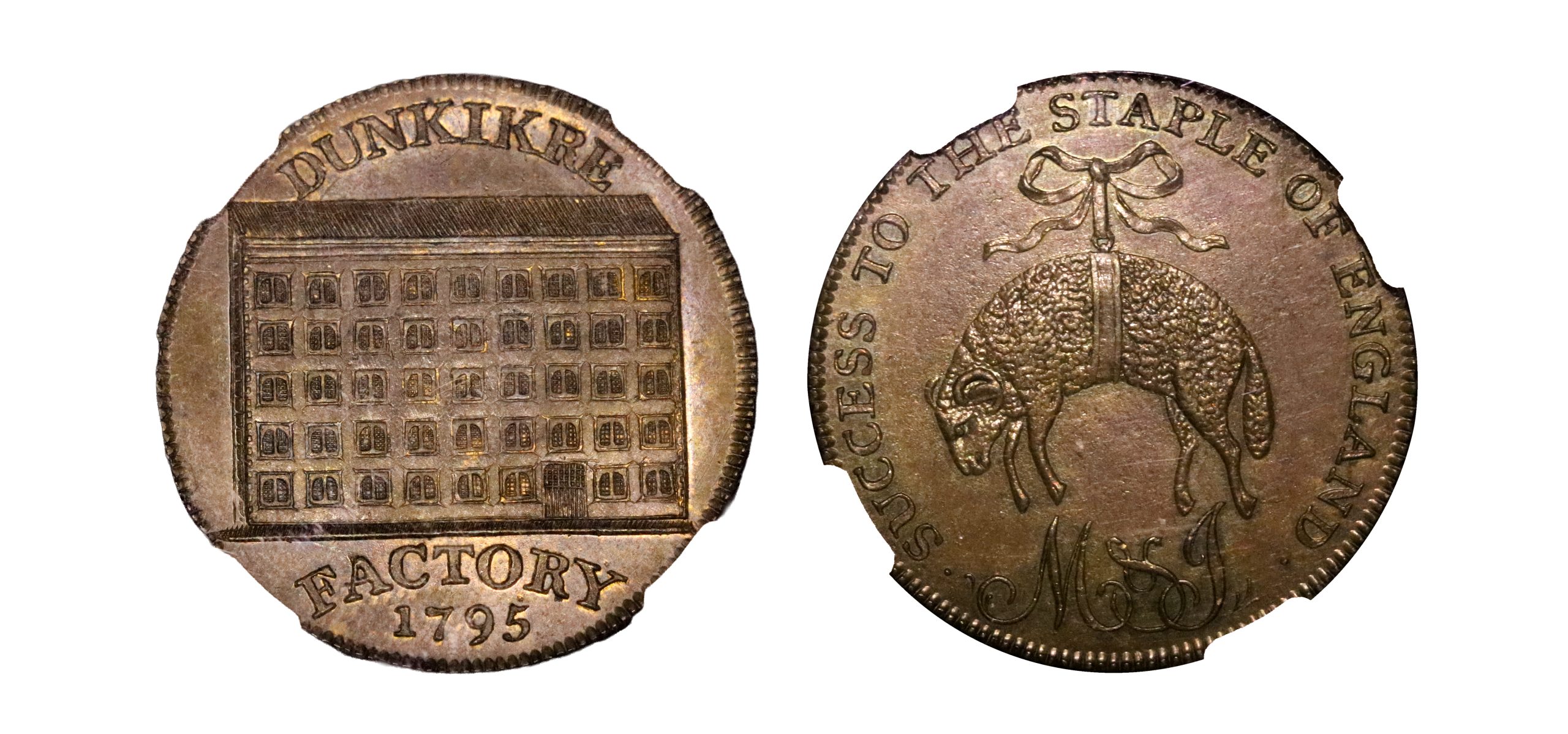 Lot 243 - Somerset Dunkirk Halfpenny D&H 107, Scarce, NGC 64