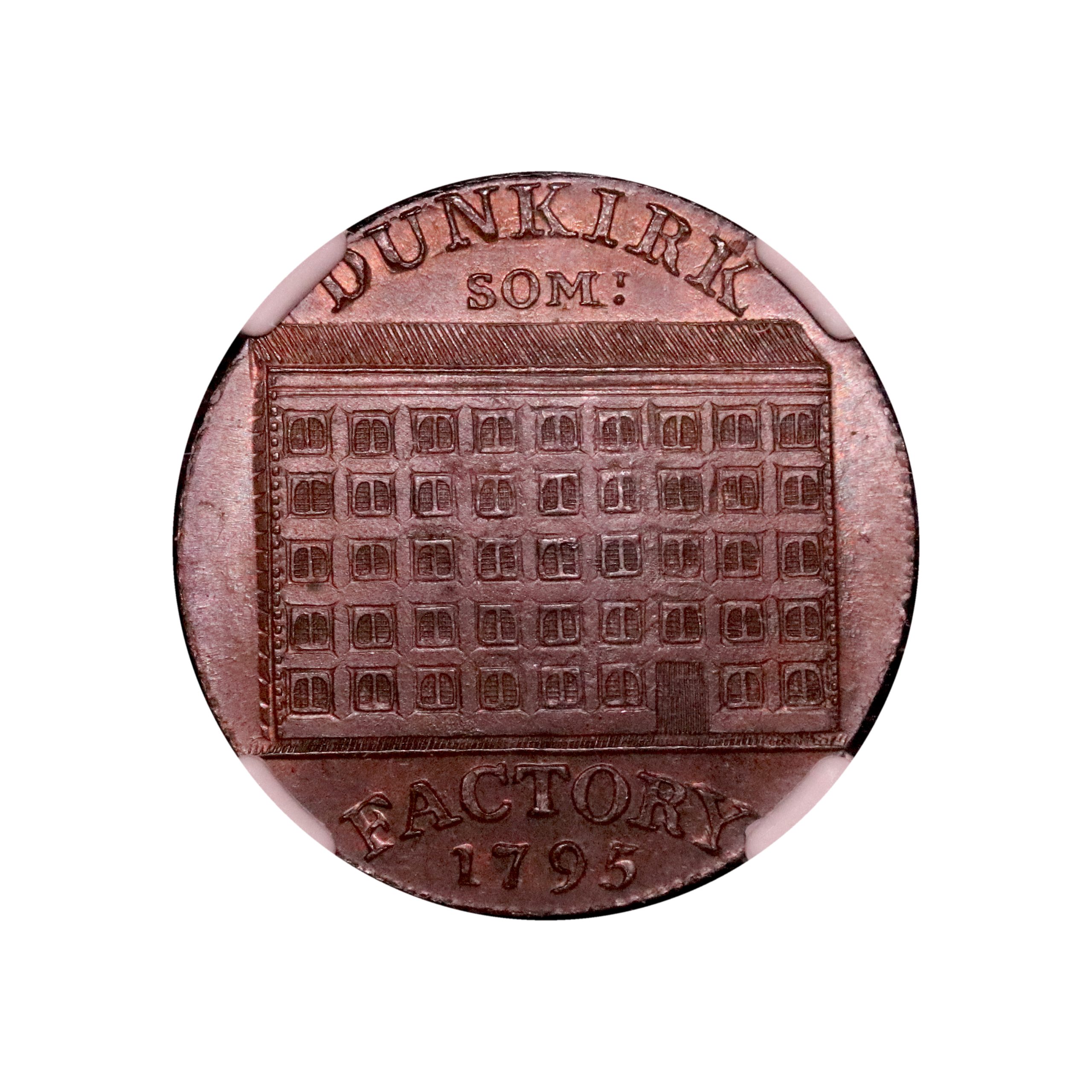 Lot 244 - Somerset Dunkirk Halfpenny D&H 108, Gem, NGC 65 - Image 2