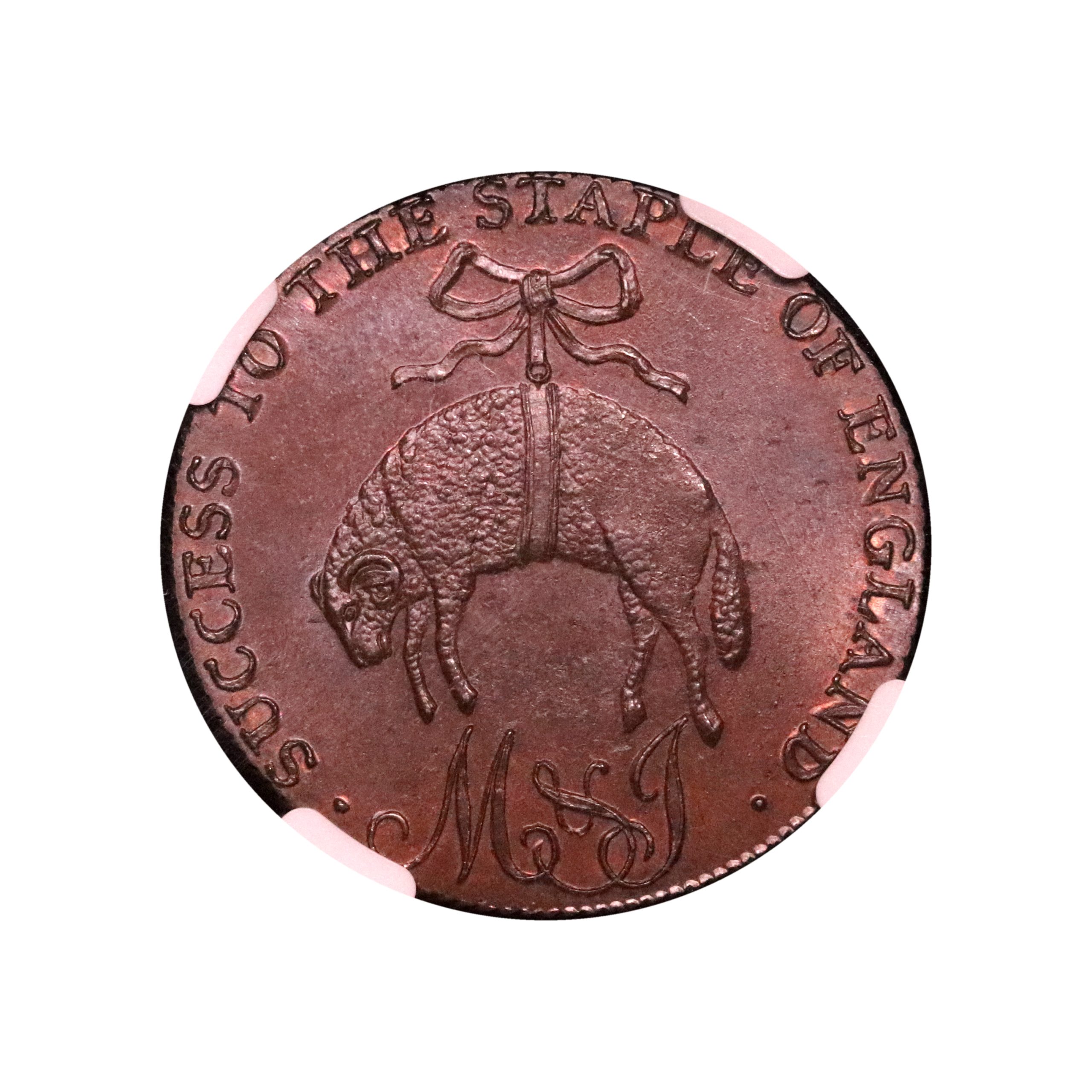 Lot 244 - Somerset Dunkirk Halfpenny D&H 108, Gem, NGC 65 - Image 3