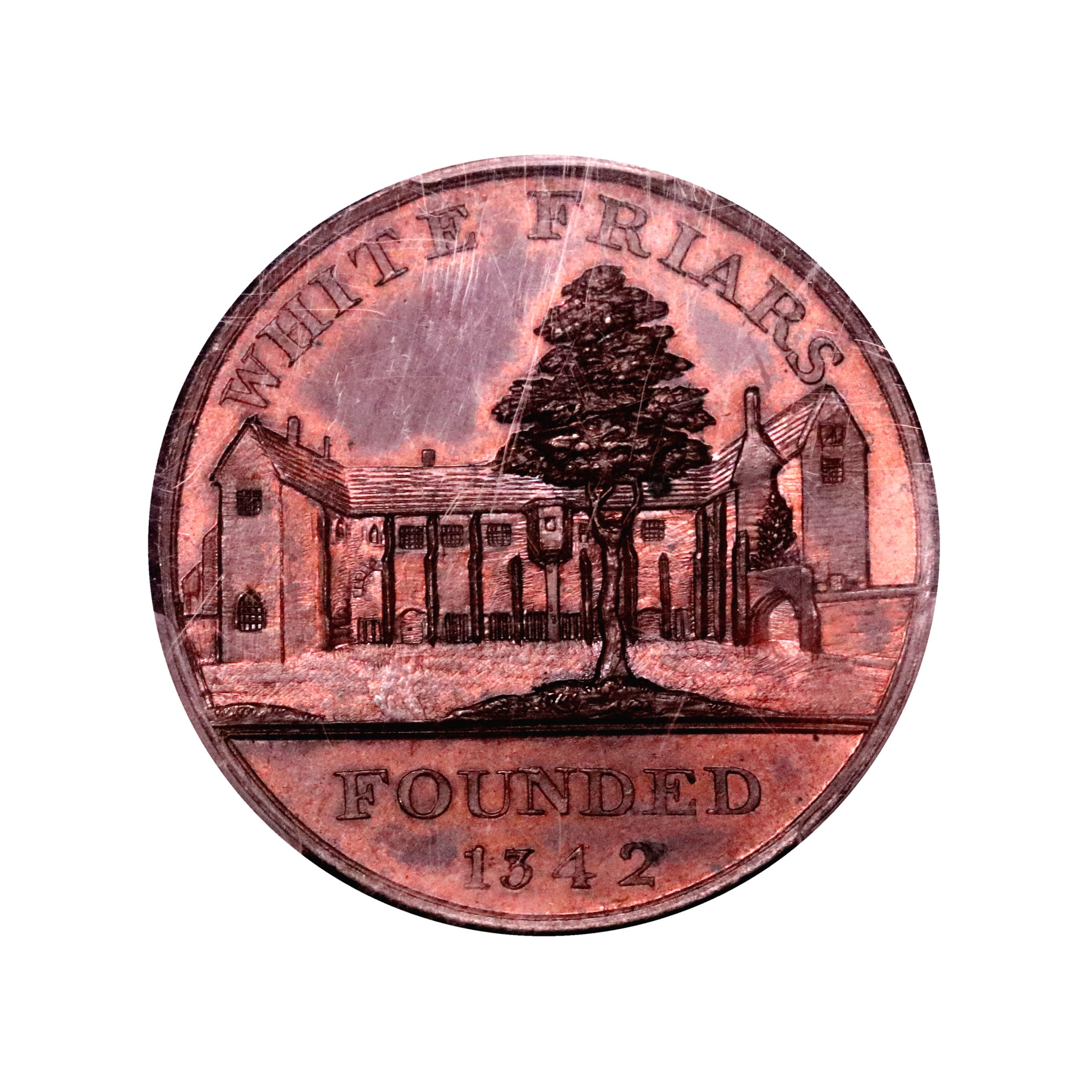 Lot 263 - Kempson's Warwickshire Coventry Halfpenny D&H 267a, PCGS 63 - Image 2