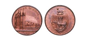 Lot 275 - Kempson's Warwickshire Coventry Halfpenny D&H 299, Full red, Gem