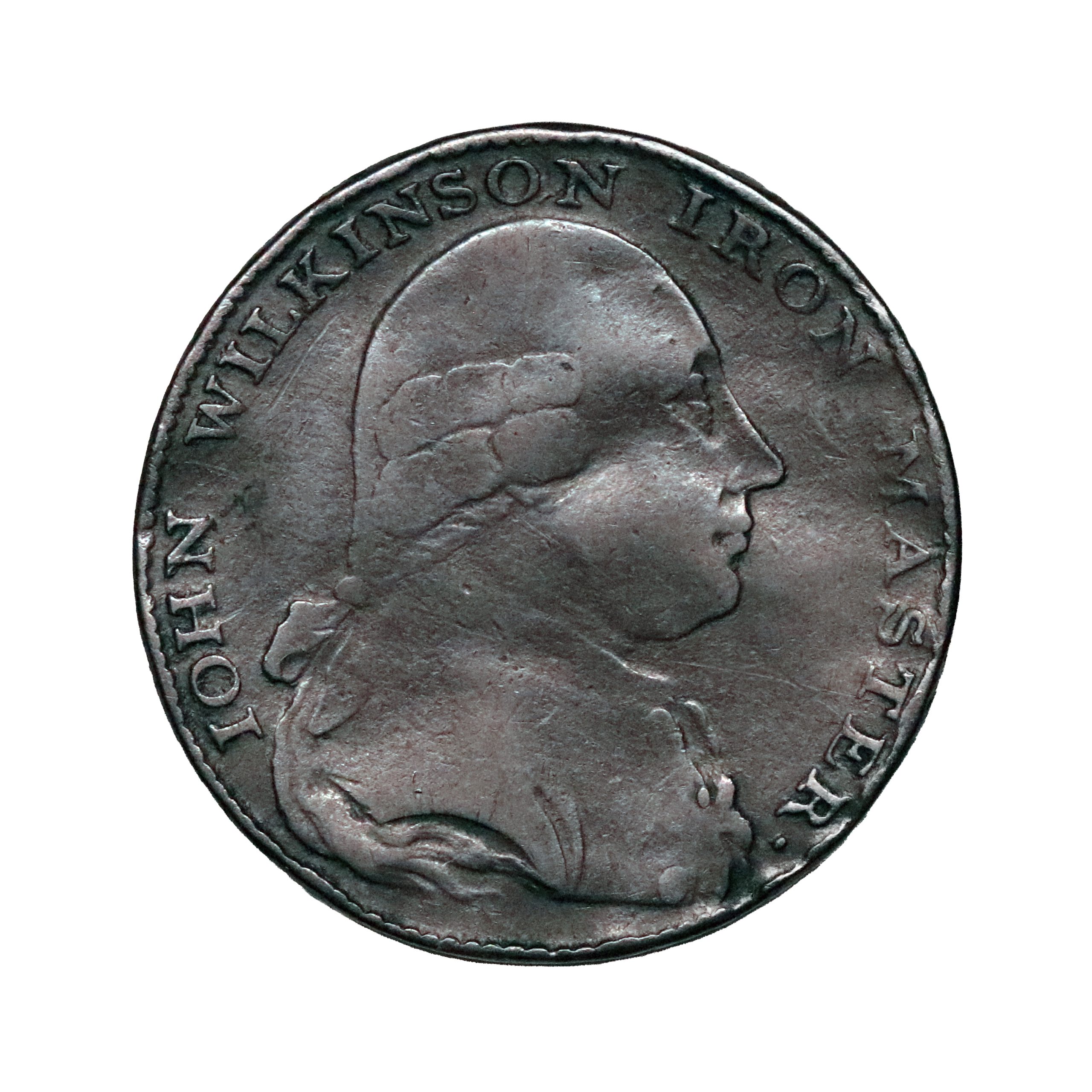 Lot 278 - Warwickshire Wilkinson Halfpenny D&H 358var, huge planchet - Image 3