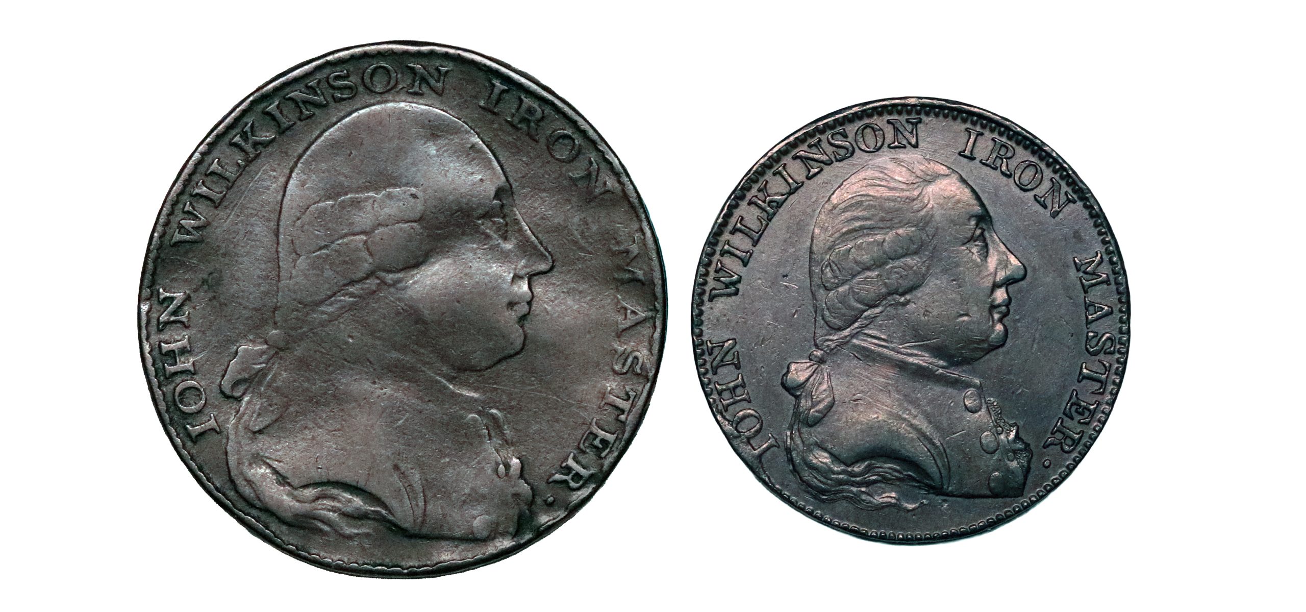 Lot 278 - Warwickshire Wilkinson Halfpenny D&H 358var, huge planchet